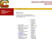 Tablet Screenshot of cert-verbund.de